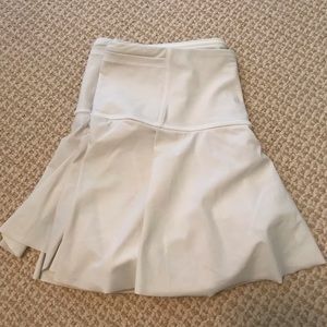 Lululemon white tennis running skirt with shorts